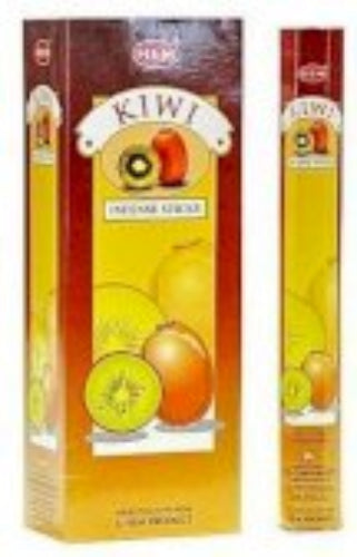 Incense Hem Kiwi 20g packaging, promoting relaxation and inner peace with a vibrant kiwi design.